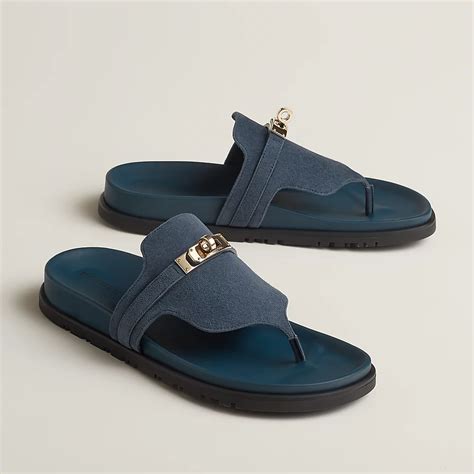 hermes sandals navy blue|hermes empire sandals.